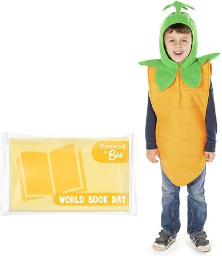 PRETEND TO BEE Carrot Tabard Dress Up Costume for Kids, Unisex, 3-7 Years