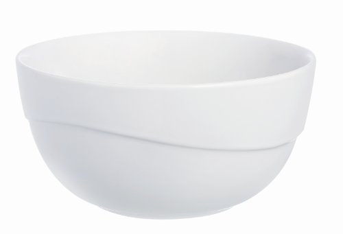 Pyrex 20 cm Ceramic Small Mixing Bowl, White Wave
