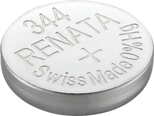 2 x Renata 344 Swiss Made Silberoxid-Knopfzelle SR1136SW New