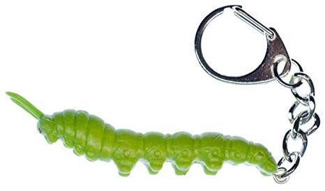 Miniblings Raupe Schlüsselanhänger Halloween Wurm - Handmade Modeschmuck I I Anhänger Schlüsselring Schlüsselband Keyring