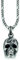 cai Herren Anhänger mit Kette 925/- Sterling Silber 55cm Matt ohne Stein Silbergrau 132250533-55