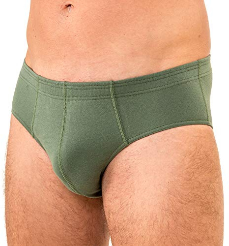 HERMKO 3300 Herren Slip aus 100% Bio-Baumwolle, Sportslip ohne Eingriff mit weichem Bund für Männer