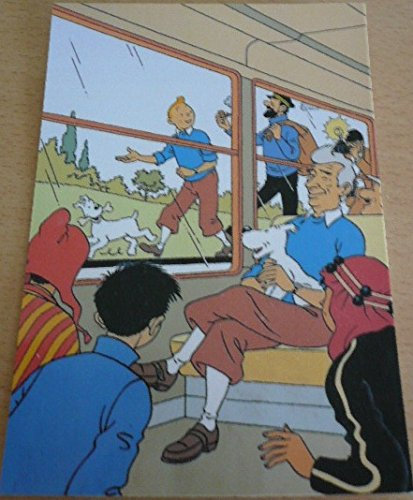 Postkarte, Motiv „Tim und Struppi“, 10 x 15 cm