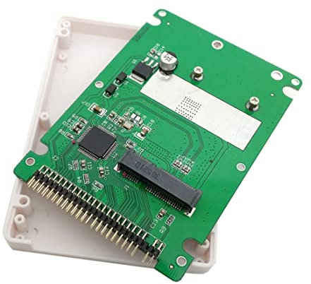 chenyang mSATA Mini PCI-E SATA SSD vers 2,5 Pouces IDE 44 Broches boîtier de Disque Dur boîtier Blanc pour Ordinateur Portable