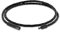 Auroris Echtleder Kette/Armband geflochten 3mm Farbe: schwarz mit Hebeldruckverschluss aus matt-schwarzem Edelstahl - Länge: 50cm