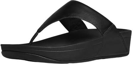 Fitflop Damen Lulu Toe Post-Leather Zehenstütze Sandalen, Schwarz (Schwarz 001), 37 EU