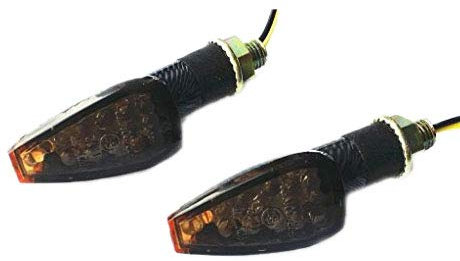 LED Motorrad Dirt Bike Offroad Dual Sport ATV Blinker Für Custom (Carbon Mit Rauchglas)