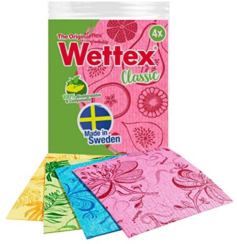 L' originale 4-pack Wettex svedese Superabsorbent canovaccio