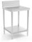 Royal Catering Tavolo Inox Banco da Lavoro Cucina RCAT-60/60-N (60 x 60 cm, Con alzatina, 150 kg)