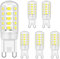 Ugvmn G9 LED Dimmbar Lampen 4W Ersatz für 28W 30W 40W Halogenlampen, Glühbirnen Kaltweiß 6000K, Licht Leuchtmittel, Lampen kein Flimmern, 420LM, AC 220-240V, 5er Pack