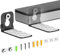 Yibracki Universal Soundbar Wall Mounts Bracket for Samsung, Sony, LG, Nakamichi, Polk Audio, Vizio, Roku, Onn Soundbar Mounting Under TV Heavy-Duty Floating Sound bar Mount Shelves Hold Up to 20Lbs