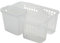 Bath Bliss 2 in 1 Portable Bath Tote, Bathroom Shower Caddy for Shampoo, Conditioner, Soap, and Cosmetics, in White Badetasche, Weiß