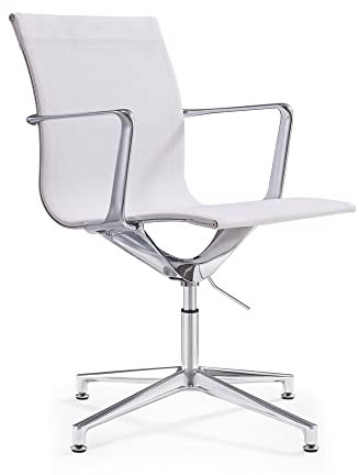 Vivol Design Besucherstuhl Monaco Weiß - Luxus für Lounge und Wartezimmer