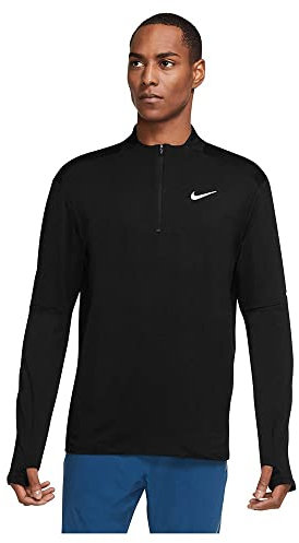 Nike DD4756 M NK DF ELMNT TOP HZ Sweatshirt mens black/reflective silv L