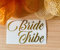 MURRIELLE Team Bride/Bride, Decal Label for Wedding Party champagne flutes glasses/wine glasses MATT FINISHED GOLD (5 BRIDE TRIBE + BRIDE)