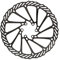 URFEDA Fahrrad Bremsscheibe 160mm 6 Loch Edelstahl Fahrrad Scheibenbremse mit 6 Schrauben Universeller Bremsscheibe für die meisten Fahrrad Rennrad Mountainbike BMX MTB, Schwarz, Durchmesser: 44mm