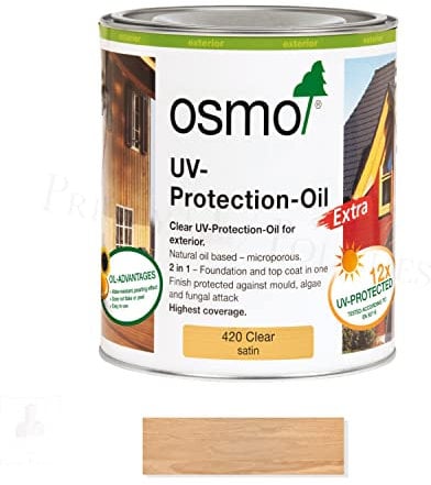 Osmo UV Protection Oil Extra - 420 Clear Satin (750ml)