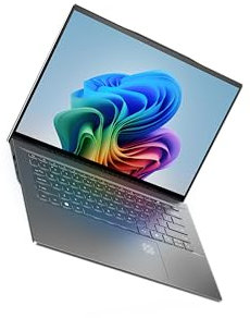 Acer Swift 14 AI (SF14-11-X8MN) Copilot+ PC | AI Laptop | 14 WQXGA IPS 120Hz Display | Qualcomm X Plus X1P-64-100 | 16GB RAM | 1TB SSD | Adreno GPU | AI features | Windows 11 | QWERTZ Layout | silber
