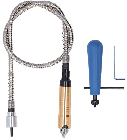 Portabrocas de Extensión de Eje Flexible, Adaptador de Eje Flexible, Adaptador de Portabrocas de Extensión para Conectar a Herramientas Rotativas, Funcionamiento Estable, Adecuado para Pulir