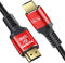 HDMI 2.1 Kabel 8K@60Hz 4K@120Hz 48Gbps, Ultra High Speed HDMI Kabel kompatibel mit PS5, Xbox, Samsung TV, LG TV (Rot, 5m)