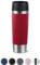 Emsa N20222 Travel Mug Classic Insulated Mug 0.5 litres Comfort Screw Cap Stainless Steel 6 Hours Hot and 12 Hours Cold 100% Leak-Proof Dishwasher Safe 360° Drinking Opening Dark Red