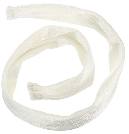 PATIKIL 23.6 Lampadario Catena Copertura, Catena Protezione Manica Lavabile con Cerniera per Lampadario Illuminazione Fili, Bianco