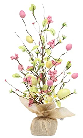 Osterbaum Mit Lichtern Künstlicher Osterbaum Mit Led Ostereier Floral Tree Centerpiece Osterdeko Bunte Osterbaum Eierbaum