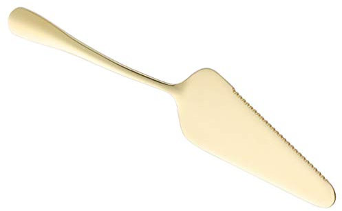 Healvian Torte Di Formaggio Server Taglia Torta Spatola Per Glassa Spatola Per Bistecca Taglia Formaggio Palette Per Dolci Seghettate Spargisandwich Torta e Piatto Oro Viaggiare