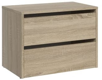 CDF Schuhschrank Modo | Farbe: Eiche Sonoma | Ideal für Vorzimmer, Flur, Büro | Schuhaufbewahrung | bequemer Sitz | Schuhregale | modern | offene Einlegenböden