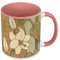 Tasse in Premium-Qualität, Rosa – Jugendstil, Sonnenblume, elegant, Jugendstil, dekoratives Design 1900 – Tasse mit Henkel und farbigem Innenraum