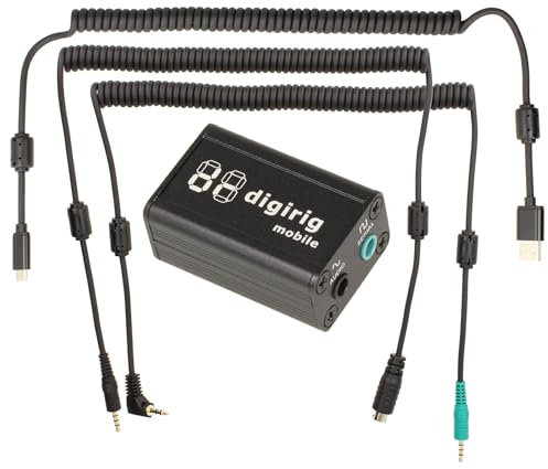 Minadax DIGIRIG Mobile KIT | Revolutionäres Digital-Interface für Amateurfunk kompatibel mit XIEGU G90 X5105 G106 + Kabel Set + USB Kabel - Logic Levels(Default)