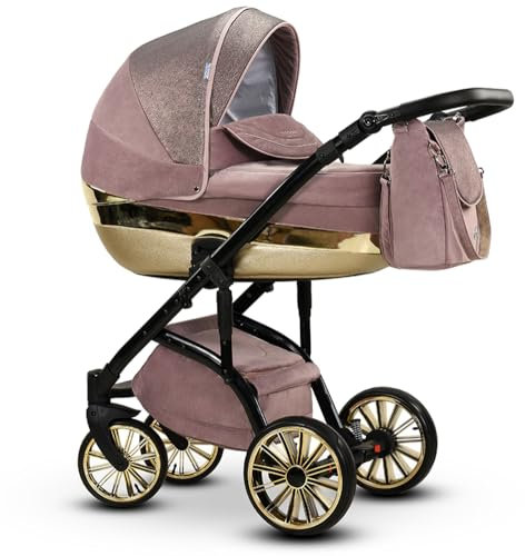 Elcar Kinderwagen-Set 2 in 1 Vip Lux inkl. Sportsitz - 11 Teile - Scarlet