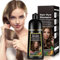 Champú Tinte Café Oscuro Natural 500ml, 3-IN-1 Champú Tinte para Cubrir las Canas, Cabello Castaño Nutre & Oscurece para Hombres Mujeres en 10-15 mins (Light Brown)