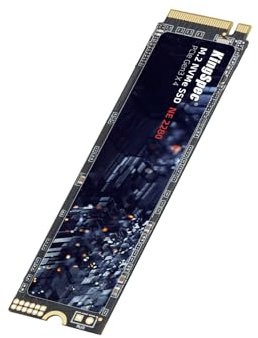 KingSpec SSD 512GB M.2 NVMe PCIE Gen 3x4, Bis zu 2400MB/s, Internes Solid State Drive mit 3D NAND Flash, Kompatibel mit Desktop und Laptop (NE-2280 512GB)