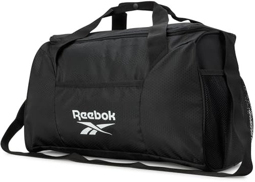 Reebok Reisetasche – Sporttasche für Workout und Reisen, kleine Größe, Übernachtungstaschen für Damen und Herren, Aleph Black, Small
