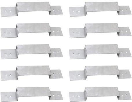 Lot de 10 panneaux de clôture résistants aux intempéries pour montage sur piliers de clôture de jardin Fixation rapide