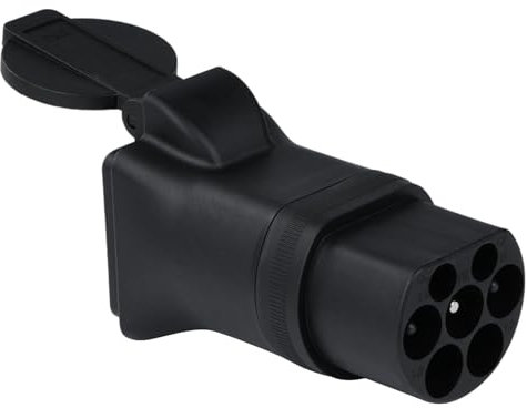 BOROCO Electric Car Charger, IEC 62196 Portable 220V 3.5kw 16A EV Charger, Portable Type 2 Male Plug to UK Plug EV Charging Adapter for Charging Cars, Motorcycles and Scooters (UK Plug)