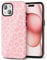Svanove Cheetah Print Phone Case for iPhone 15 Case Girly Trendy Leopard Pattern, Retro Cool Animal Print, Luxury Cute Case for Women, Aesthetic Y2k Hard Shell Plastic, Pink