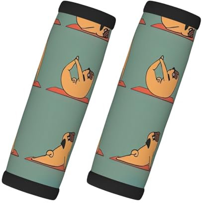 Yoga-Mops mit hohlem Design, Gepäckgriffbandagen für Koffer, Gepäck, Handschuhe, Knopfgriff, Gepäckkoffer
