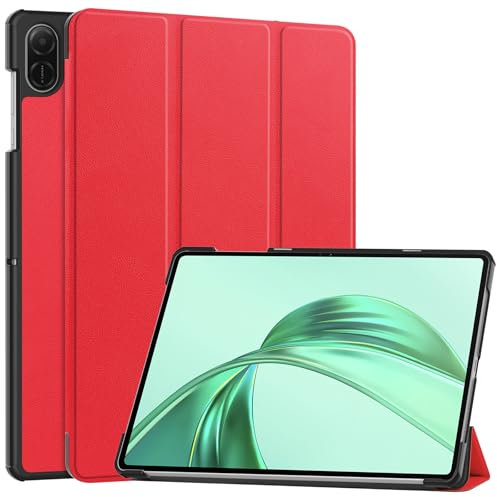 idudao Honor Pad X8a Hard Case Cover Folio Shell for Tablet X8a 11 Inch 2024, Red
