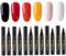 6Pcs/Set Nail Polish Pen, 6 Colors 8ml 3 In 1 Nail Polish Set, One Step DIY Soak Off UV LED Nail Varnish Nail Art Pens for Women Girls, Style 1 Gel Polish