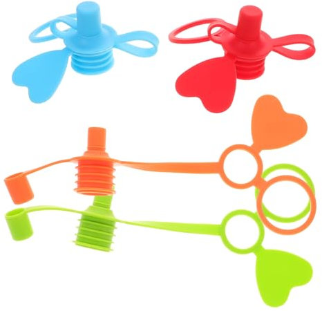 Toyvian 4stücke Flaschenaufsätze Für Cups Wasser Ausgießer Für Kleinkinder -freie Flexible Silikonflaschenstöpsel Und Universeller Ersatz Für Babyflaschen Und Trinkbecher