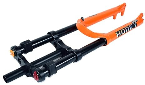 ZiYouao Forcella MTB Forcella ad Aria for Sospensione Bicicletta da Montagna 26/27,5/29 Forcella MTB 160mm Forcella Bici da Viaggio 9X100MM Cuscinetto in Metallo Forcelle Rigide MTB(26 Black)