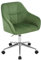 WOLTU Homeoffice Stuhl, Schreibtischstuhl, Drehstuhl, Schminkstuhl, höhenverstellbar, bis 150 kg belastbar, mit Armlehnen Samtsitz, für Schlafzimmer Büro Wohnzimmer, Grün BS145dgn