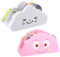 2 Stück Klebebandspender Klebebandabroller und Regenbogen Klebebandrolle Klebeband Abroller in Form von Wolke Nachfüllbarer Tischabroller für Büro und Zuhause