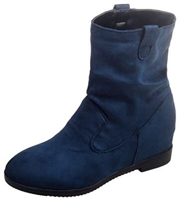 Stivaletti Invernali Donna Stivali Alti Casual Pelle Antiscivolo per Laterale E Lacci con Motivo Stampato Stivali Overknee da Wellington Stivaletti da Donna con Gambale XXL
