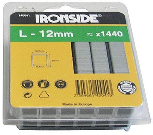 Ironside 140041 Klammern 12 mm Typ L Inhalt: 1440 Stück