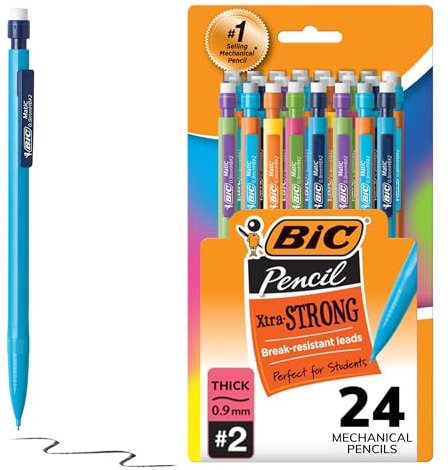 BIC Xtra Strong Mechanical Pencils 24/Pkg-Assorted Barrels