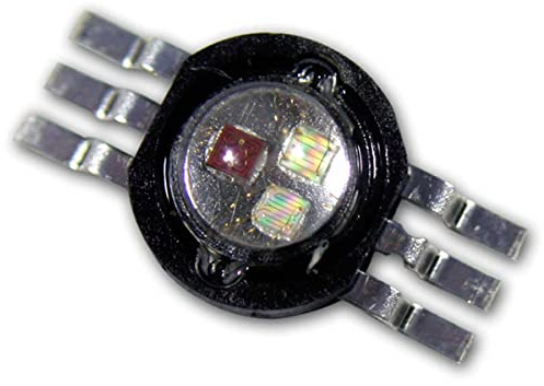 world-trading-net - 5x Highpower LED Chip 3W RGB, rot grün blau, ohne Platine, breiter Abstrahlwinkel