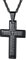 PROSTEEL Cross Necklace for Men, Lord's Prayer Crucifix Pendant with Adjustable Chain 22-24 Inch, Black Bible Verse Necklace for Men 316L Stainless Steel Jewellery -With Gift Box